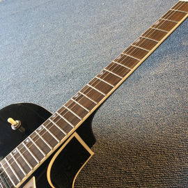 Guitare électrique de jazz à corps creux, trou double F, système de tremolo, guitare de jazz noire de haute qualité fournisseur