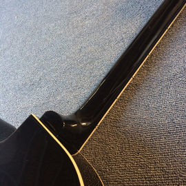Guitare électrique de jazz à corps creux, trou double F, système de tremolo, guitare de jazz noire de haute qualité fournisseur