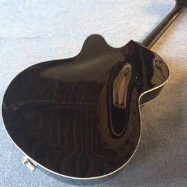 Guitare électrique de jazz à corps creux, trou double F, système de tremolo, guitare de jazz noire de haute qualité fournisseur