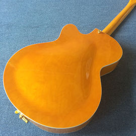 Guitare électrique de jazz à corps creux de haute qualité, trou double F, système Tremolo, plateau flamme fournisseur