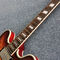 Guitare électrique jazz double F, Rosewood Fingerboard, couleur éclair Quilte Maple avec dos rouge fournisseur