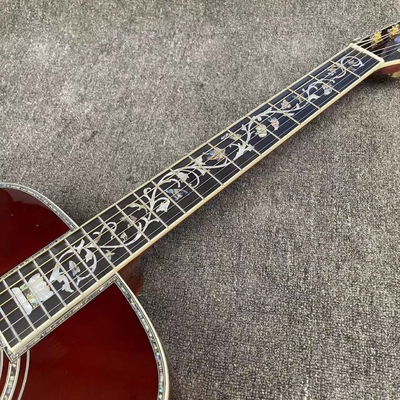 41 pouces type D Sunburst épinette solide Guitare acoustique Abalone Eboné fournisseur