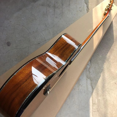 Personnalisé Tout KOA Bois 40 pouces PS14 Type Cutaway Guitare acoustique Abalone Arbre de vie Ébène avec logo personnalisé sur les têtes fournisseur