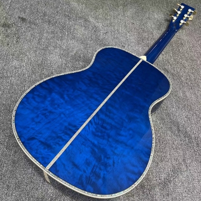Guitare acoustique à double équilibre électronique en bleu fournisseur