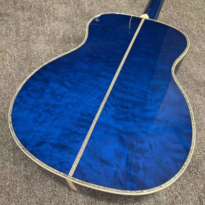Guitare acoustique à double équilibre électronique en bleu fournisseur