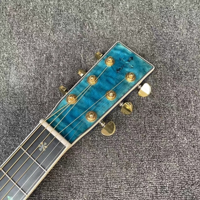 Guitare acoustique à double équilibre électronique en bleu fournisseur