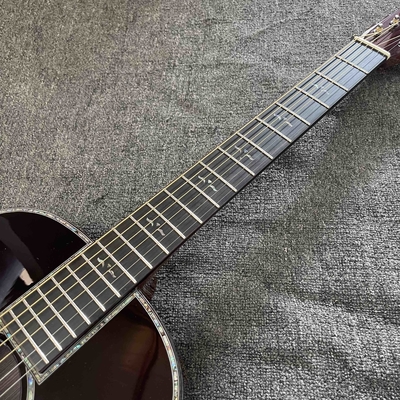 Guitare acoustique personnalisée en bois de rose d'Inde orientale en couleur Sunburst fournisseur