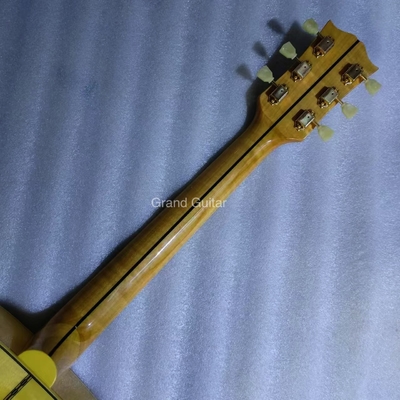 Dispositif solide de 43 pouces Jumbo Parlor Guitare acoustique Flammeur d'érable arrière côté pont d'ébène fournisseur