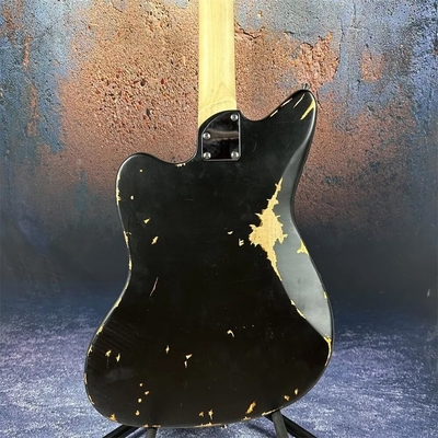 2024 Guitare électrique de luxe de style Fano Relic Guitare électrique personnalisée usine de guitare noire vieillissante fournisseur