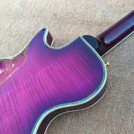 Guitare électrique sur disque LP personnalisé avec haut et arrière de liaison Abalone fournisseur
