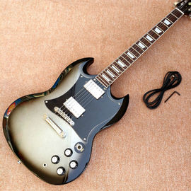 Couleur métallique sur mesure SG tonique guitare électrique guitare instruments de musique corps d'acajou cou fournisseur