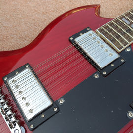 Red EDS1275 Magasin sur mesure double cou Guitare électrique 6/12 cordes Instrument de musique en gros fournisseur
