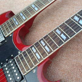 Red EDS1275 Magasin sur mesure double cou Guitare électrique 6/12 cordes Instrument de musique en gros fournisseur