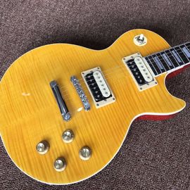 Vente en gros et à chaud OEM Nouveau arrivé Magasin personnalisé jaune haut standard SLASH Guitare électrique fournisseur