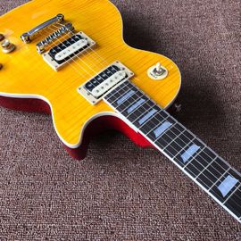 Vente en gros et à chaud OEM Nouveau arrivé Magasin personnalisé jaune haut standard SLASH Guitare électrique fournisseur