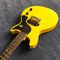 Vente en gros et vente à chaud OEM studio guitare électrique couleur jaune un pick-up LP 1958 Junior guitare fournisseur