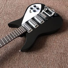 Vente en gros et vente à chaud OEM Custom Rickenback style noir Guitare électrique fournisseur