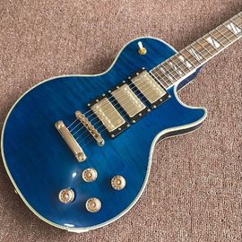 Vente en gros et vente à chaud OEM Custom bleu LP superme guitare électrique fournisseur