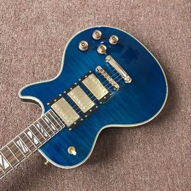 Vente en gros et vente à chaud OEM Custom bleu LP superme guitare électrique fournisseur