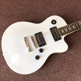 Nouveau design Lp personnalisé guitare électrique blanche instruments de musique fournisseur