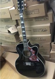 Guitare acoustique G200 coupe noire 2018 artisanale haut épinette coupure unique GB200 guitare acoustique électrique fournisseur