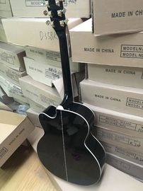 Guitare acoustique G200 coupe noire 2018 artisanale haut épinette coupure unique GB200 guitare acoustique électrique fournisseur
