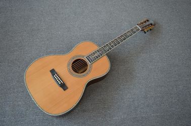 Tout en bois massif 39 pouces 000 guitare acoustique, plateau d'ébène, incrustations d'Abalone, un morceau de cou, acoustique de qualité supérieure fournisseur