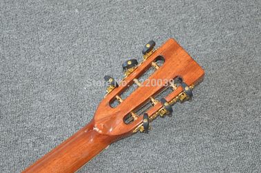 Tout en bois massif 39 pouces 000 guitare acoustique, plateau d'ébène, incrustations d'Abalone, un morceau de cou, acoustique de qualité supérieure fournisseur