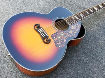 12 cordes G200 Guitare acoustique avec coucher de soleil, haut en épinette solide, 43 pouces Maple G200vs Guitare acoustique, pick-up Fishman fournisseur