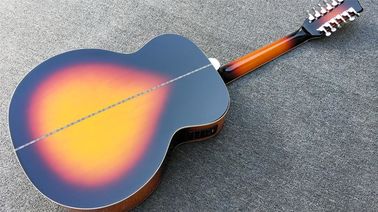 12 cordes G200 Guitare acoustique avec coucher de soleil, haut en épinette solide, 43 pouces Maple G200vs Guitare acoustique, pick-up Fishman fournisseur