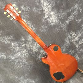 Guitare électrique personnalisée, tête et corps avec haut en érable flamboyant fournisseur