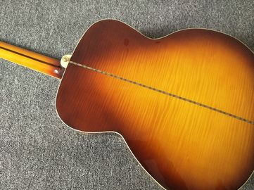 Guitare acoustique G200 personnalisée 43 pouces Sunburst Sitika Solid Spruce Guitare acoustique en érable arrière / côté tigre fournisseur