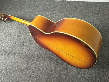 Guitare acoustique G200 personnalisée 43 pouces Sunburst Sitika Solid Spruce Guitare acoustique en érable arrière / côté tigre fournisseur