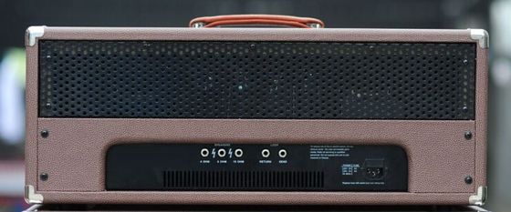 Tête d'amplificateur de guitare à lampes en marron noir, 100 W, commandes d'égalisation séparées à 4 bandes (aigus, médiums, basses, présence) fournisseur