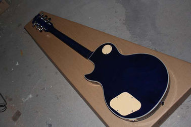 En gros, une nouvelle guitare en acajou, un pick-up LP, une guitare électrique bleue fournisseur