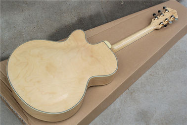 Kit de guitare électrique semi-finie sur mesure avec planche à fret en bois de rose, incrustation en abalon, corps semi-caillé fournisseur