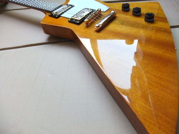 En gros G Explorer Custom Guitare électrique d' acajou en nature fournisseur