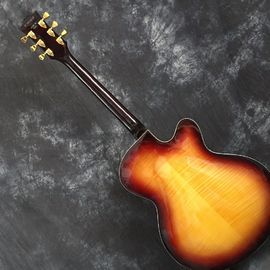 Guitare électrique Sunburst L5 avec matériel en or fournisseur