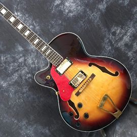 Guitare électrique Sunburst L5 avec matériel en or fournisseur