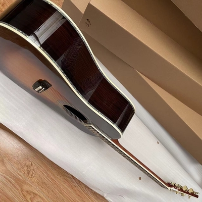 Une nouvelle guitare acoustique sur mesure en bois massif Sunburst 41&quot; type D fournisseur