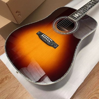 Une nouvelle guitare acoustique sur mesure en bois massif Sunburst 41&quot; type D fournisseur