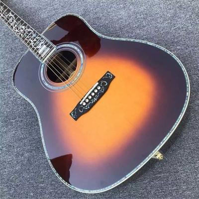 Une nouvelle guitare acoustique sur mesure en bois massif Sunburst 41&quot; type D fournisseur