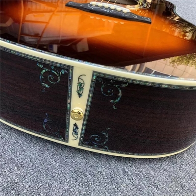 Une nouvelle guitare acoustique sur mesure en bois massif Sunburst 41&quot; type D fournisseur