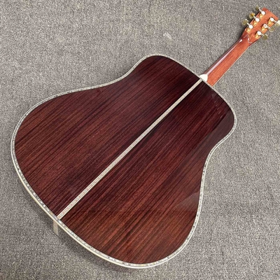 Solid R Back Side Life Tree Inlay Abalone Liant Dreadnought Guitare acoustique Martin Style de guitare fournisseur
