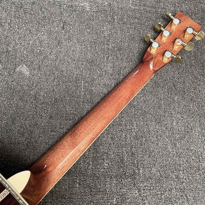 Solid R Back Side Life Tree Inlay Abalone Liant Dreadnought Guitare acoustique Martin Style de guitare fournisseur