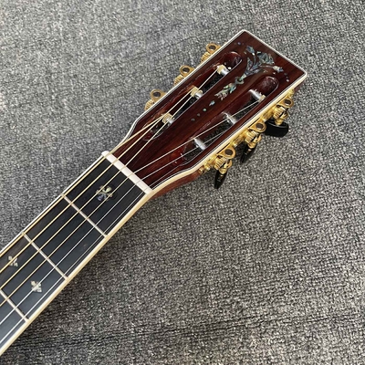 Guitare classique folk acoustique avec 43 mm de largeur de noix Abalone fournisseur