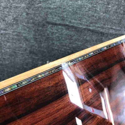 CocoBolo solide personnalisé à l'arrière du côté réel Abalone Inlay D Corps Dreadnought Guitare acoustique en couleur Sunburst fournisseur