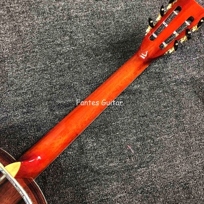 CocoBolo solide personnalisé à l'arrière du côté réel Abalone Inlay D Corps Dreadnought Guitare acoustique en couleur Sunburst fournisseur