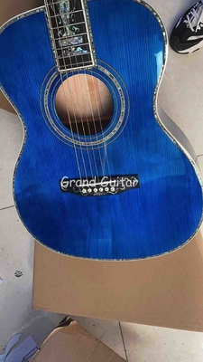 Custom Martin Style OM Corps d'eau ondulée solide en feu d'érable arrière côté Guitare acoustique, Accepter Guitare OEM fournisseur