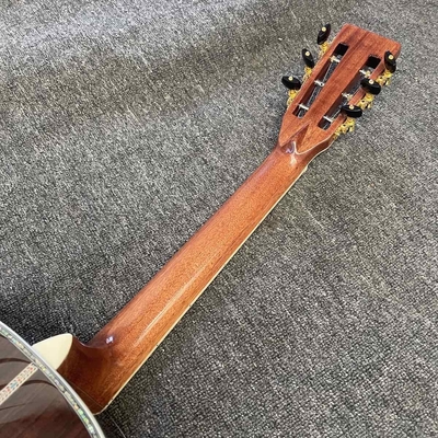 Custom OOO-45 AAAAA 5A en bois massif Martin Style Cutaway Guitare acoustique avec ébène 12 Frets 43mm Largeur de noix, Accepter la guitare OEM fournisseur